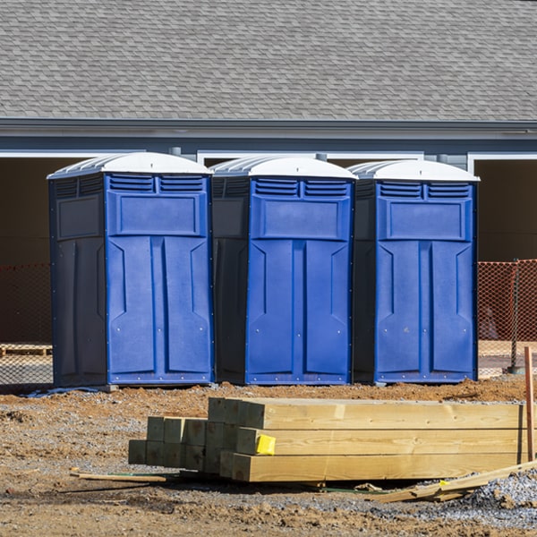 how often are the portable toilets cleaned and serviced during a rental period in Barrington New York